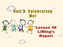 冀教版八年级上册Lesson 48 Li Ming’s Report教案配套课件ppt