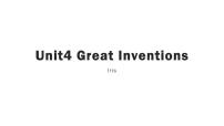 八年级上册（2013秋审查）Unit  4  Inventions复习ppt课件