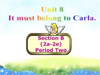 初中英语人教新目标 (Go for it) 版九年级全册Unit 8 It must belong to Carla.Section B教案配套课件ppt