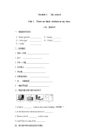 初中外研版 (新标准)Unit 1 There are thirty students in my class.随堂练习题