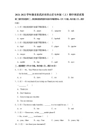 湖北省武汉市洪山区2021-2022学年七年级上学期期中英语【试卷+答案】