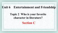 初中英语仁爱科普版九年级下册Unit 6 Entertainment and Friendship.Topic 2 Who is your favorite character in literatu