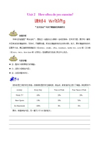 专题2.4 人教版八年级英语上册  How often do you exercie Writing知识点+练习题学案