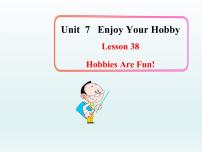 冀教版八年级上册Lesson 38 Hobbies Are Fun!教课内容ppt课件