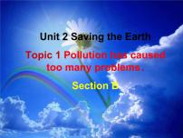 2021学年Unit 2 Saving the earth.Topic 1  Pollution has causes too many problems.课文课件ppt