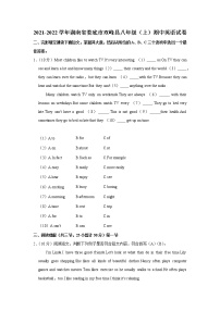 湖南省娄底市双峰县2021-2022学年八年级（上学期）期中英语试卷（word版 含答案）