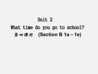 初中英语人教新目标 (Go for it) 版七年级下册Section B授课ppt课件