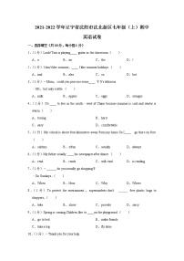 辽宁省沈阳市沈北新区2021-2022学年七年级上学期期中英语试卷（Word版含答案）