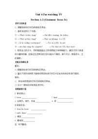 初中人教新目标 (Go for it) 版Section A学案