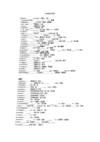 2022年中考浙江省外研版九年级英语-单词词性转换练习（word版，无答案）