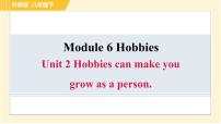 英语外研版 (新标准)Unit 2 Hobbies can make you grow as a person.习题课件ppt