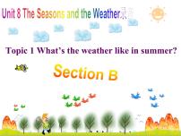 初中英语仁爱科普版七年级下册Unit 8 The seasons and the WeatherTopic 1 How is the weather in winter?课前预习课件ppt