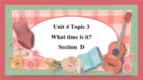 英语七年级上册Unit 4 Having funTopic 3 What time is it now?示范课课件ppt