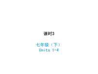 (人教新目标版)中考英语一轮复习课时3七下Units1_4课件(含答案)