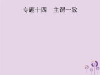 中考英语总复习二轮专题复习语法专项突破专题14《主谓一致》课件（含答案）