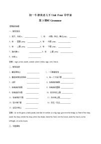 英语七年级下册Grammar学案