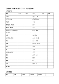 2022届人教版英语中考一轮复习七年级下册Unit10（词汇+语法讲解）