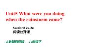 初中英语人教新目标 (Go for it) 版八年级下册Unit 5 What were you doing when the rainstorm came?Section B集体备课课件ppt