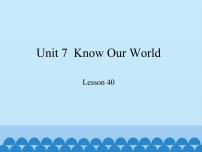 2020-2021学年Unit 7 Know Our WorldLesson 40 Body Language教学课件ppt