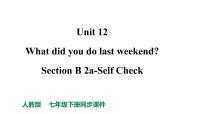 人教新目标七年级英语下册--Unit 12 What did you do last weekend_ Section B 2a-Self Check课件+ 音频）