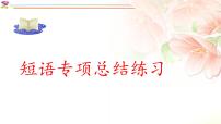 2022年人教版中考英语二轮复习短语专项总结练习课件PPT