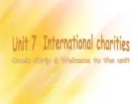 牛津译林版八年级下册Welcome to the unit课堂教学课件ppt