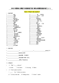 2022年春季人教版英语八年级下册复习 Units1-5知识点纲要及语法练习