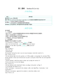 人教新目标 (Go for it) 版九年级全册Section B第三课时教学设计及反思
