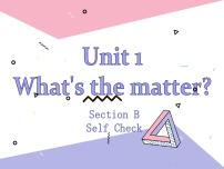 八年级下册Unit 1 What’s the matter?Section B教学ppt课件