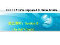 初中英语人教新目标 (Go for it) 版九年级全册Unit 10 You’re supposed to shake hands.Section B课堂教学ppt课件