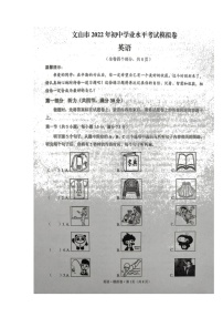 云南省文山州文山市2022年初中学业水平考试模拟英语试题（含答案无听力）