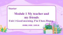 初中外研版 (新标准)Unit 2 Good morning. I'm Chen Zhong.精品课件ppt