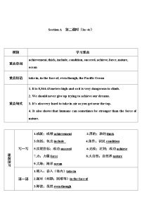 初中英语人教新目标 (Go for it) 版八年级下册Section A第2课时教案