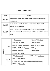 初中英语人教新目标 (Go for it) 版八年级下册Section B第4课时教案