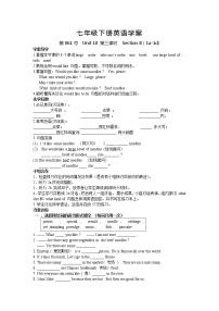 初中英语人教新目标 (Go for it) 版七年级下册Section B第三课时导学案