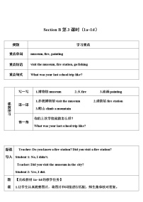 初中英语人教新目标 (Go for it) 版七年级下册Section B第3课时教案及反思