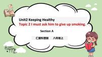 初中英语仁爱科普版八年级上册Topic 2 I must ask him to give up smoking.示范课ppt课件