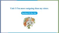 初中英语人教新目标 (Go for it) 版八年级上册Unit 3 I’m more outgoing than my sister.Section B课文配套课件ppt