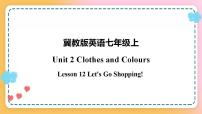 初中英语冀教版七年级上册Unit 2 Colours and ClothesLesson 12  Let's Go Shopping!优秀课件ppt