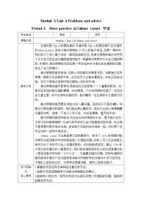 牛津版 (深圳&广州)九年级上册（2014秋审查）Module 2 Ideas and viewpointsUnit 4 Problems and advice优秀导学案