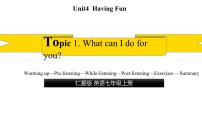 七年级上册Topic 1 What can I do for you?备课ppt课件