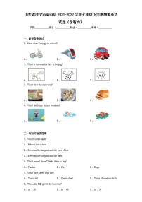 山东省济宁市梁山县2021-2022学年七年级下学期期末英语试题(含答案)