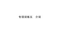 人教版九年级英语下知识专项训练5 介词习题课件