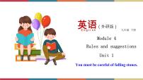 2021学年Unit 1 You must be careful of falling stones.完整版课件ppt