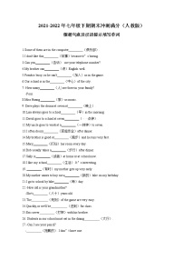 专题7 单词大闯关-根据汉语提示填写单词（185道题）-最新七年级英语下学期期末备考冲刺满分专题（人教版）