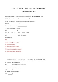 考点10 2022-2023学年八年级期末满分冲刺(人教版)-补全情景对话(精选10篇)