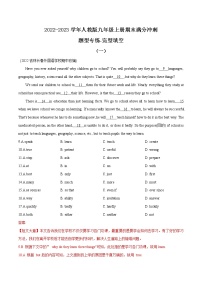 考点08 完形填空(精选8篇) -2022-2023学年九年级期末冲刺满分(人教版)