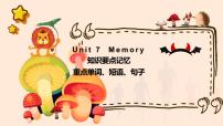 牛津版 (深圳&广州)八年级上册Unit  7  Memory复习课件ppt