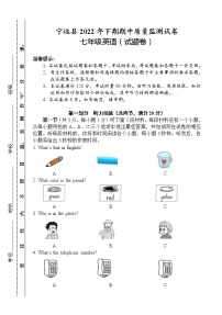 湖南省永州市宁远县2022-2023学年七年级上学期期中质量监测英语试题(含答案)