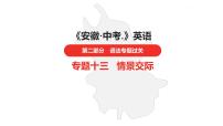 中考总复习英语（安徽）外研专题十三 情景交际课件